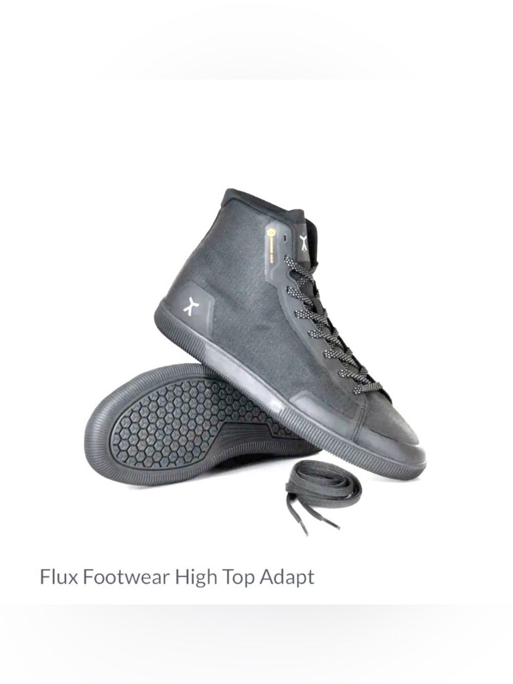 Flux Footwear High-Top Adapt Sneakers in Black ( Discontinued)